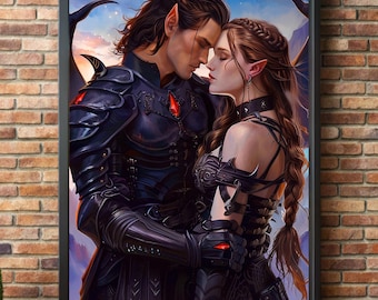 Nesta Acotar Poster, Nesta and Cassian printable posters, Nesta Archeron prints, SJM Posters, Reading nook poster, Book poster acotar