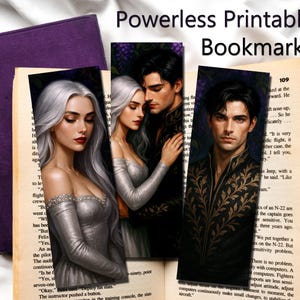Powerless bookmark, Kai Azer powerless printable bookmark, Paedyn Gray bookmark png, Lauren Roberts merch, Reckless, Powerful book marks