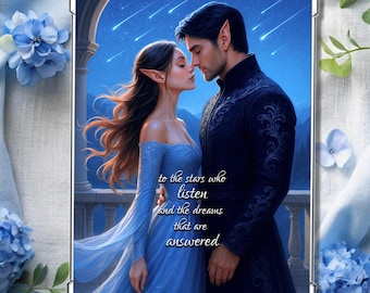 Acotar kindle insert, Feyre and Rhysand kindle case insert paperwhite, Kindle inserts, Acotar quote, SJM universe, City of starlight