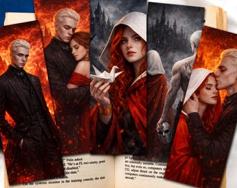 Zakładka do książki „Manacled”, zakładka do książki „Alchemised” do druku, zakładka do książki fantasy „Dramione”, fanfiction „Manacled” (pobranie cyfrowe)