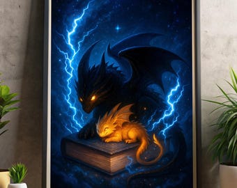 Tairn dragon poster, Tairn Andarna Fourth wing poster, Tairn dragon printable wall art, Andarna dragon poster prints, Onyx storm Fanart