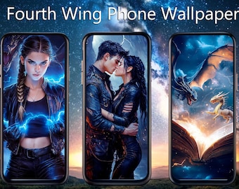 Fondo de pantalla de iPhone del cuarto ala, Fondo de pantalla de teléfono de alta resolución, Dragón del cuarto ala, Llama de hierro, Arte del cuarto ala, Fondo de pantalla de escritorio