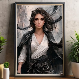 Art mural né des brumes avec vin, affiche né des brumes, affiche du coin lecture, fanart de Brandon Sanderson, impression d&#39;art né des brumes, affiche imprimable