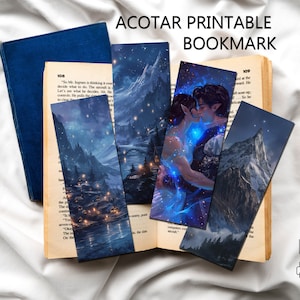Acotar gifts, Printable bookmark, acotar merch, acotar book mark, Sarah J Maas, Book lover gift, Digital download
