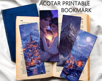 Acotar printable bookmark, acotar gifts, acotar merch, acotar book mark, Sarah J Maas, Book lover gift, Digital download