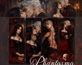 Marcador imprimible de Phantasma, Marcador de Blackwell y Ophelia (PNG), Marcadores inspirados en Phantasma (Kaylie Smith), Marcador literario