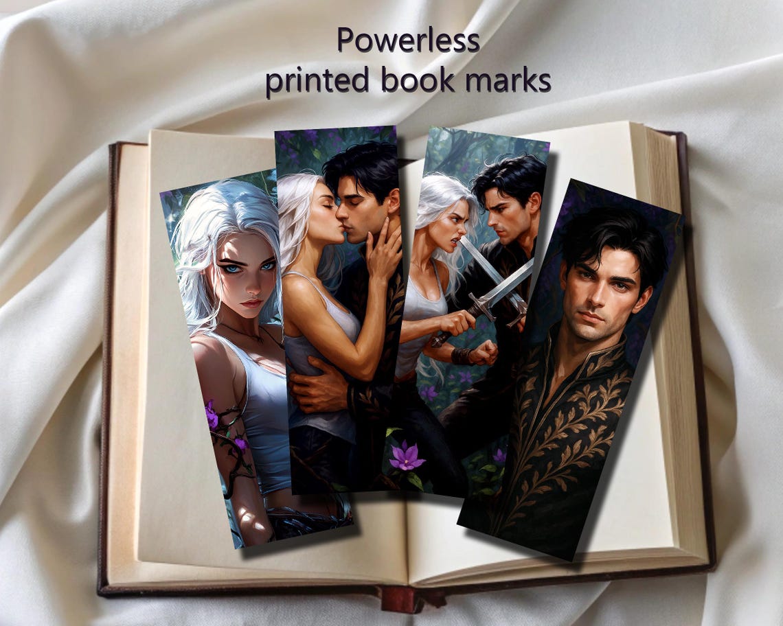 Rechless Bookmark Powerless Bookmark, Powerless Lauren Roberts Png Fan Art, Kai Azer ...