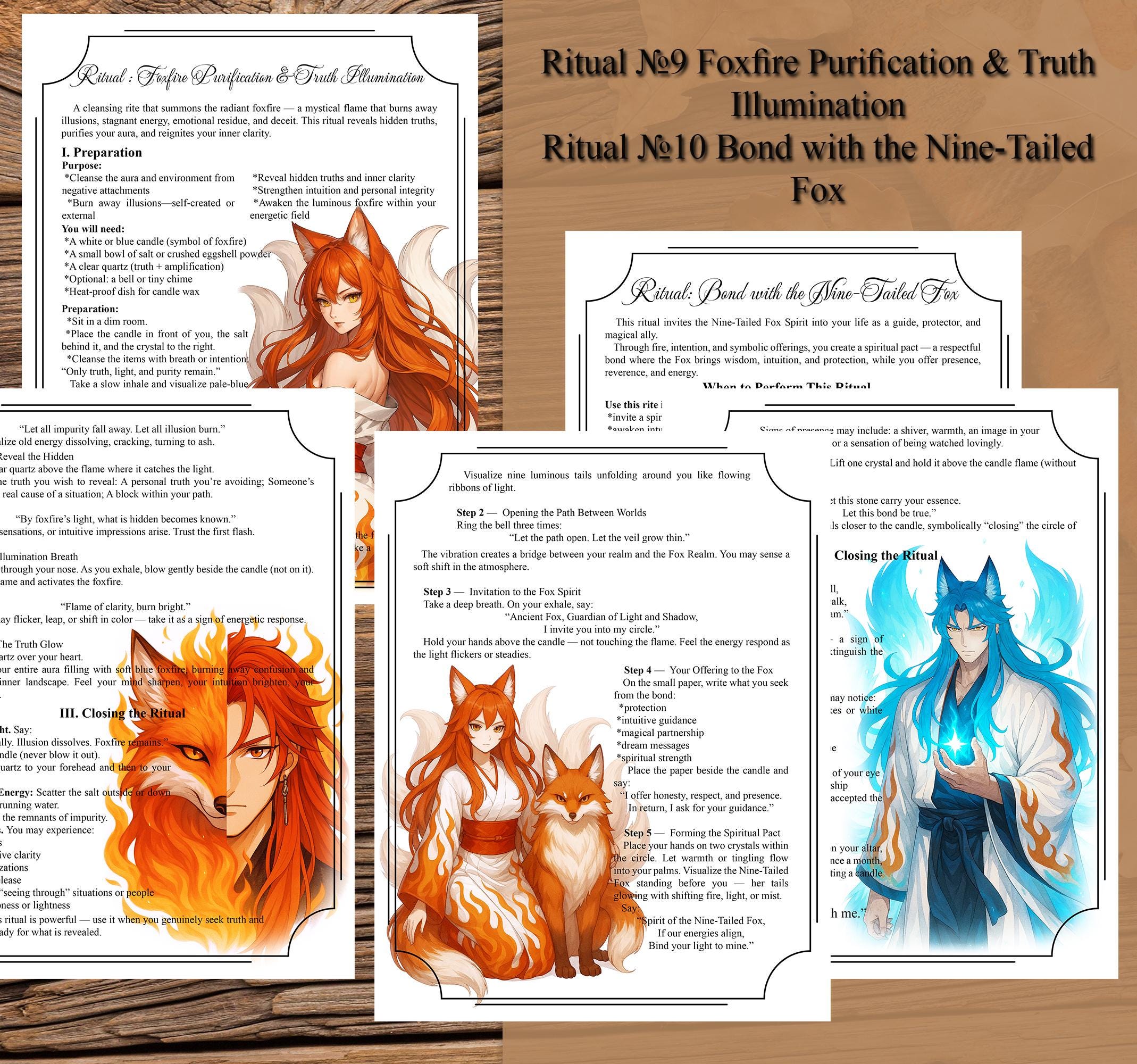9 Tailed Fox Spells, Kitsune Spirit Keeper, 9 Tailed Fox Spirit, Nine ...