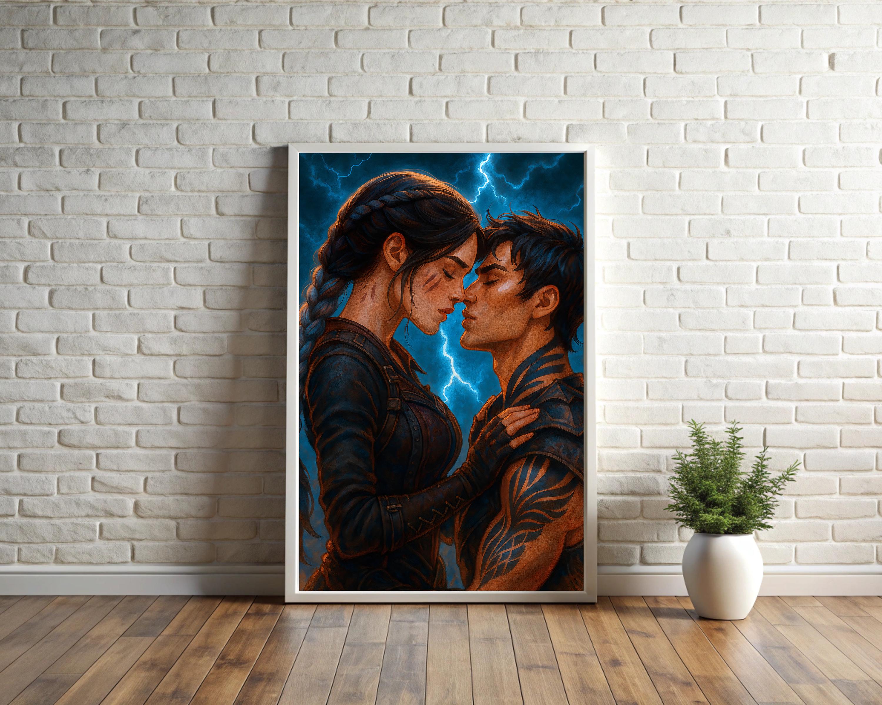 Fourth Wings Poster, Onyx Storm Poster With Violet and Xaden