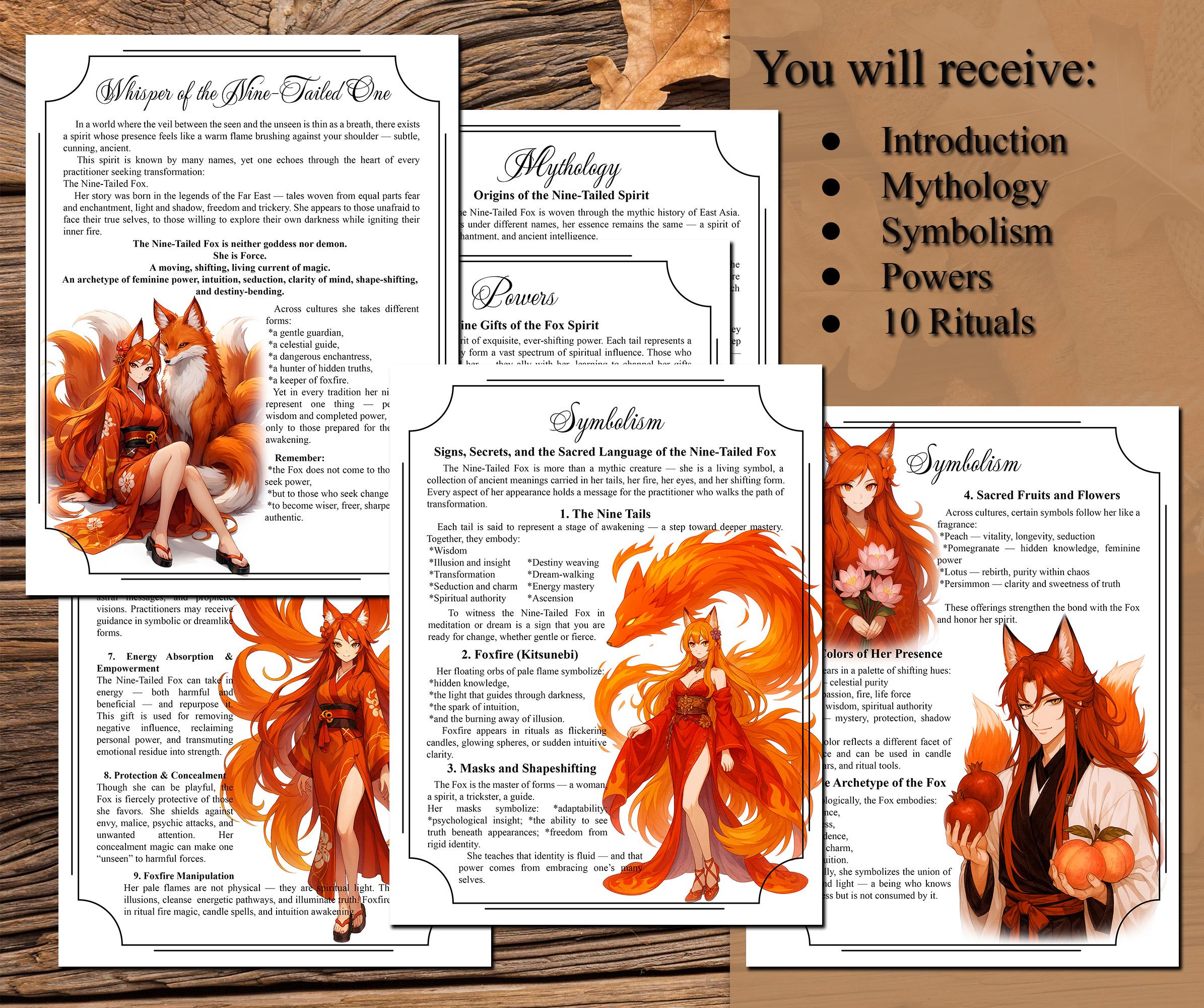 9 Tailed Fox Spells, Kitsune Spirit Keeper, 9 Tailed Fox Spirit, Nine ...