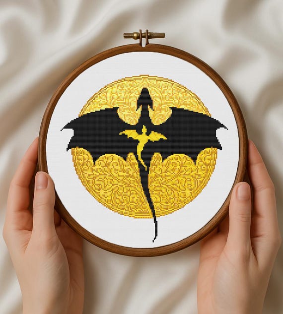 Fourth Wing Cross Stitch Pattern Pdf, Сross Stitch Dragon Patterns