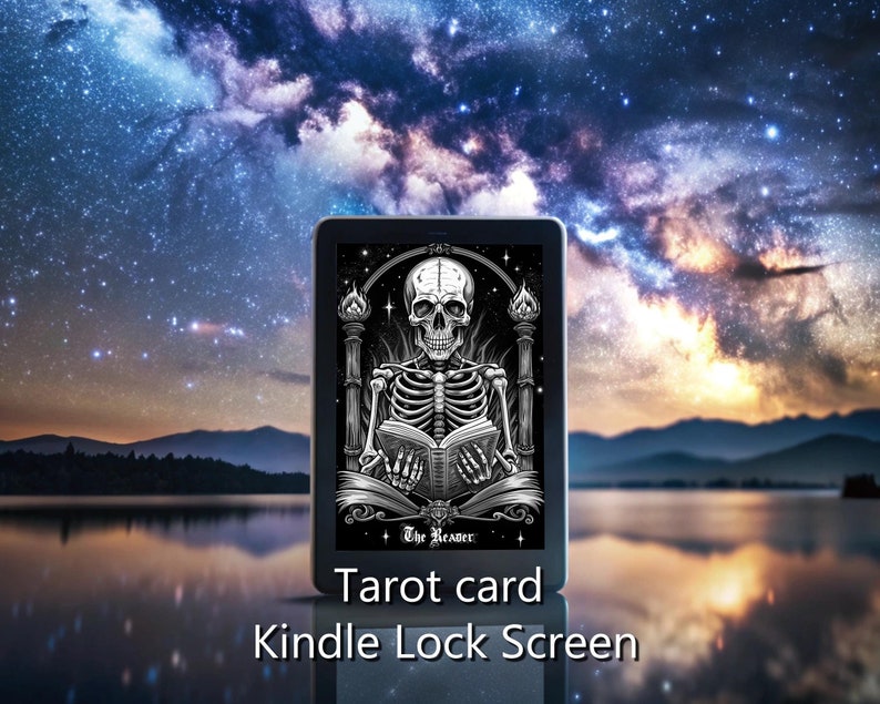 Kindle Lock Screen Tarot, Tarot Card the Reader, Kindle Screen Cover