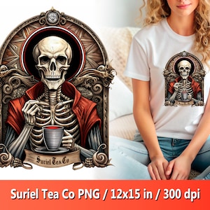 Suriel Tea Co png, geschenken van Acotar, Sarah J Maas, Acotar png-bestand, Acotar tshirt ontwerp, Acotar sweater ontwerp, digitale download