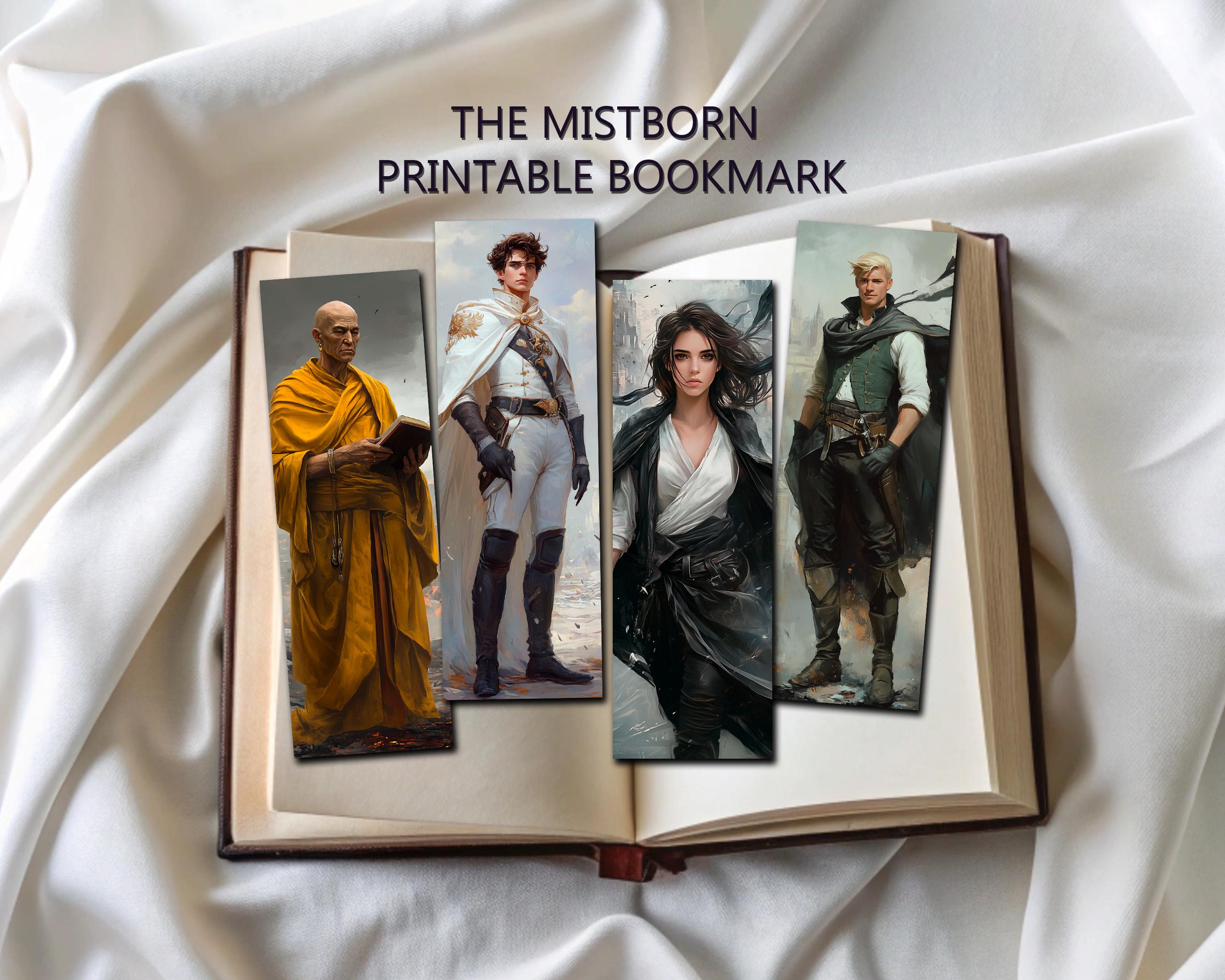 Mistborn Bookmark, Bookmark Printable, Mistborn Art, Printable Digital  Bookmark, Book Lover Gift, Vin, Kelsier, Elend Venture and Sazed - Etsy