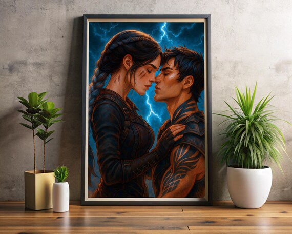 Fourth Wings Poster, Onyx Storm Poster With Violet and Xaden