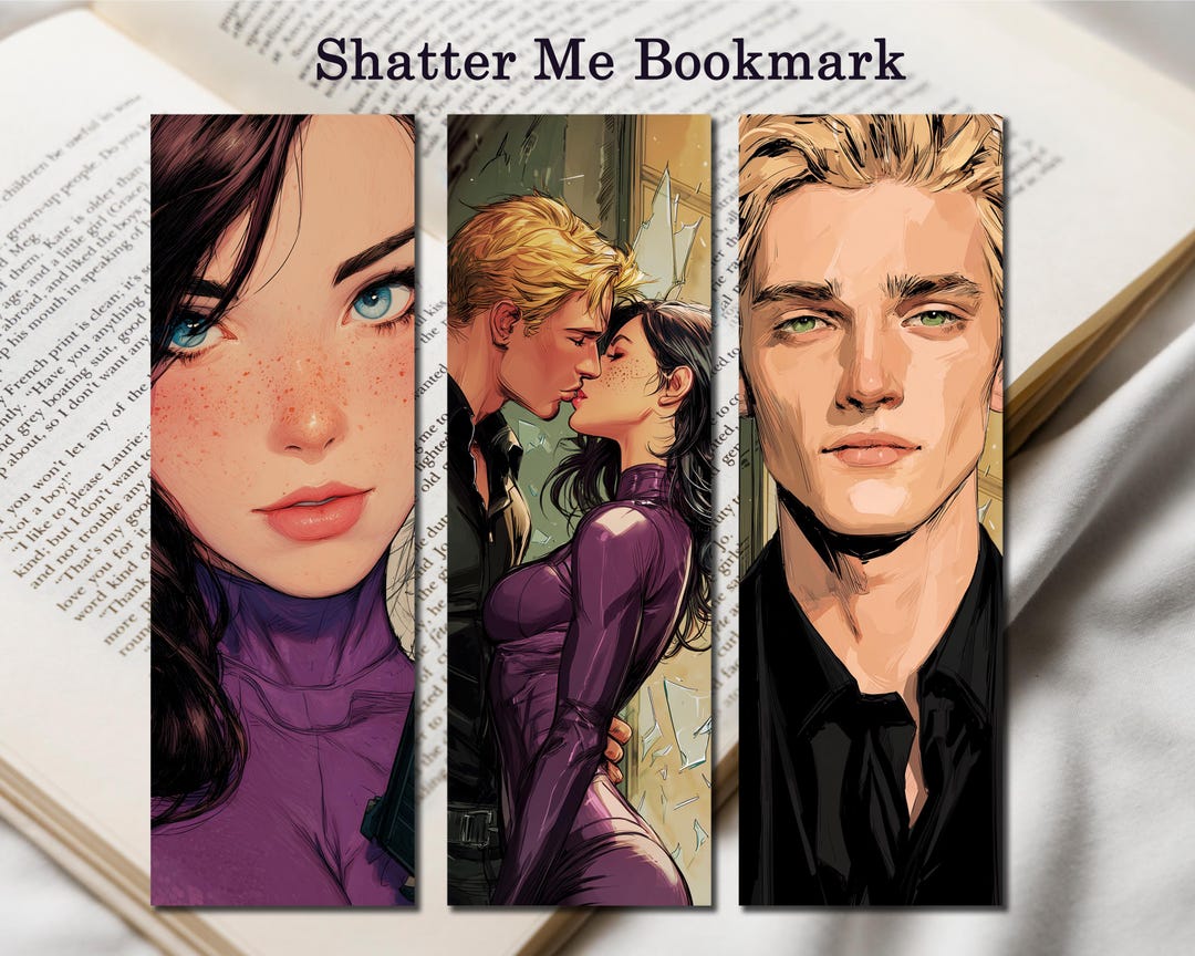 Shatter Mark Shatter Me Bookmark, Shatter Me Print Bookmark Set, Juliette Ferrars ...