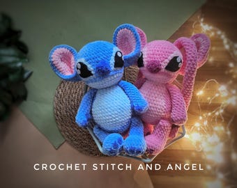 Crochet Stitch and Angel Plushies: Handmade Disney-Inspired Stuffed Toys