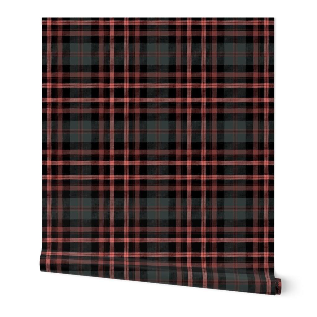Dark Moody Plaid Peel & Stick Wallpaper: Geometric Boho Tartan - Etsy