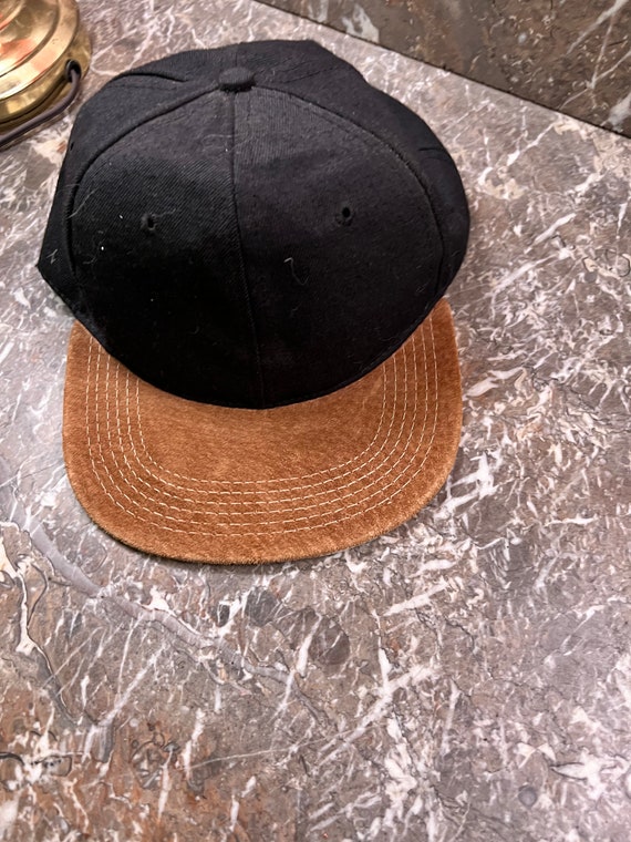 1990s swatch snapback one size fits all black hat… - image 1