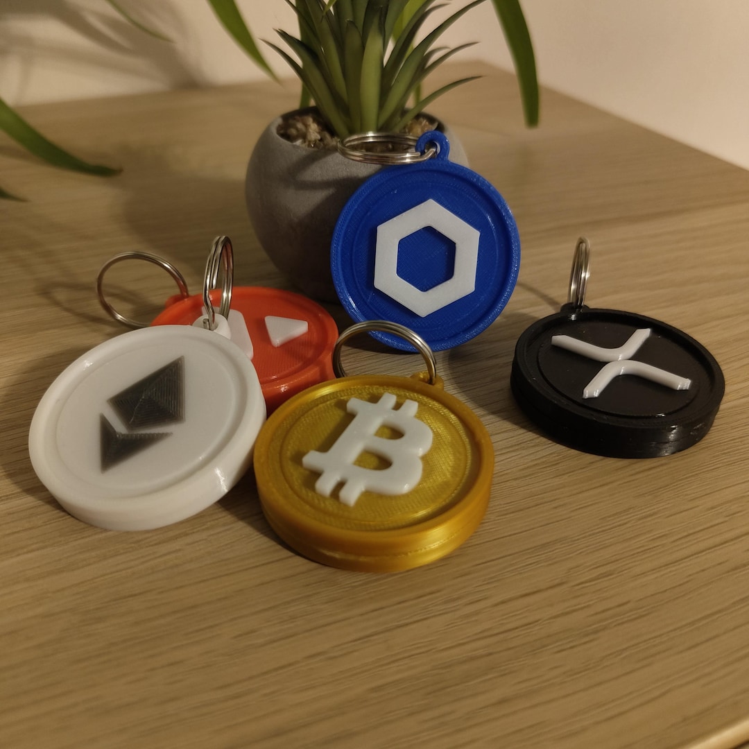 Stylish and Premium Crypto Keychains - Etsy