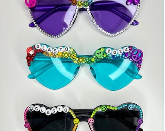 Gafas de sol personalizadas del festival de Glastonbury