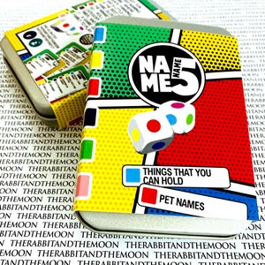 Nome 5 - Categoria Jogo de cartas, Jogo de nomes, Jogo de viagem, Jogo de dados, Diversão, Clássico, Família, Equipe, Jogo infantil, Jogo de férias, Adulto, Retro, Brinquedos