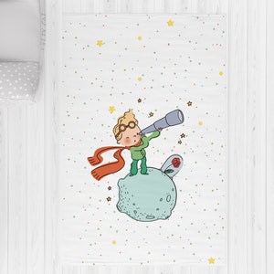 BF-005 Adventurous Little Prince Children&#39;s Room Carpet Play Mat, Game Carpet, Children&#39;s Area Carpet, Carpet for Living Room, Washable