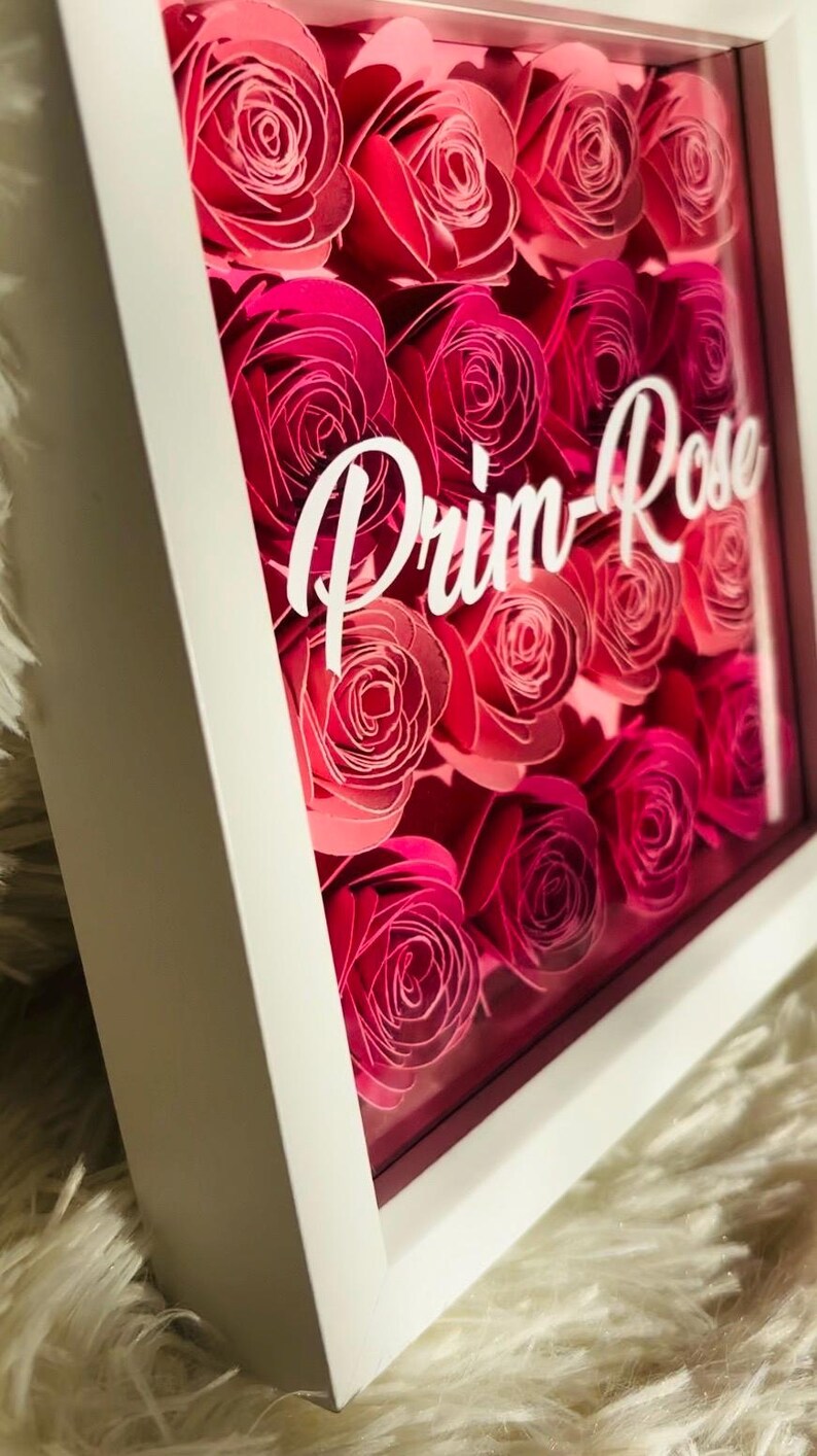Flower Box Frame Sign Personalised Flower Deep Flower Box Frame - Etsy