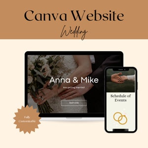 Wedding Invitation. Digital Wedding Invitation. Wedding Website Template.