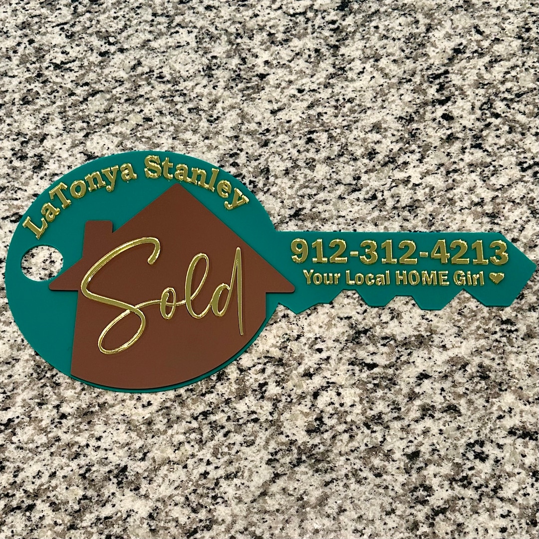 Realtor Closing Signs Realtor Key Signs | Realtor Photo Prop | Realtors | House Sold ...