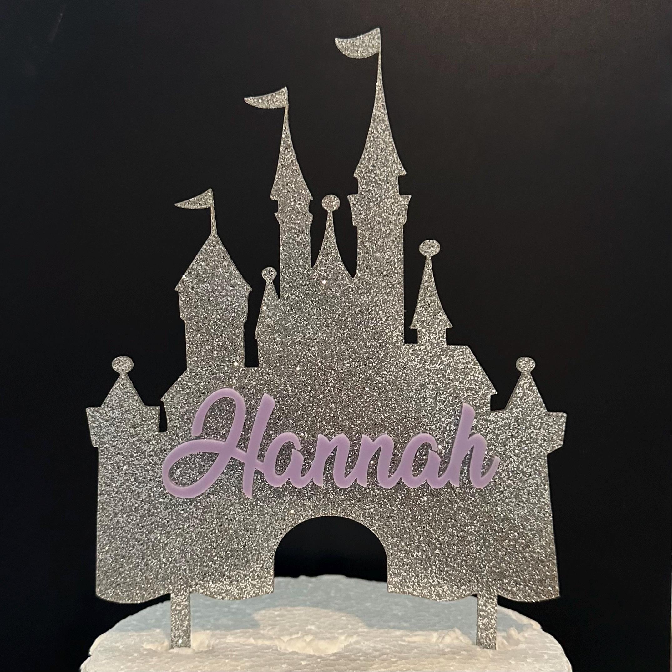 Princess Castle Cake Topper | Princess Castle With Name Toppers ...