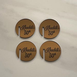Cocktail Drink Tags | Stemless Drink Stirrers | Personalized Drink Tag | Wedding Drinks | Custom Drink Tags for Glass Rims | Acrylic Toppers image 7