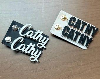 Statement Earrings | Spirit Earrings | Team Game Day | Custom Earrings | Cheer | Sports Mom | Football | Dance Team