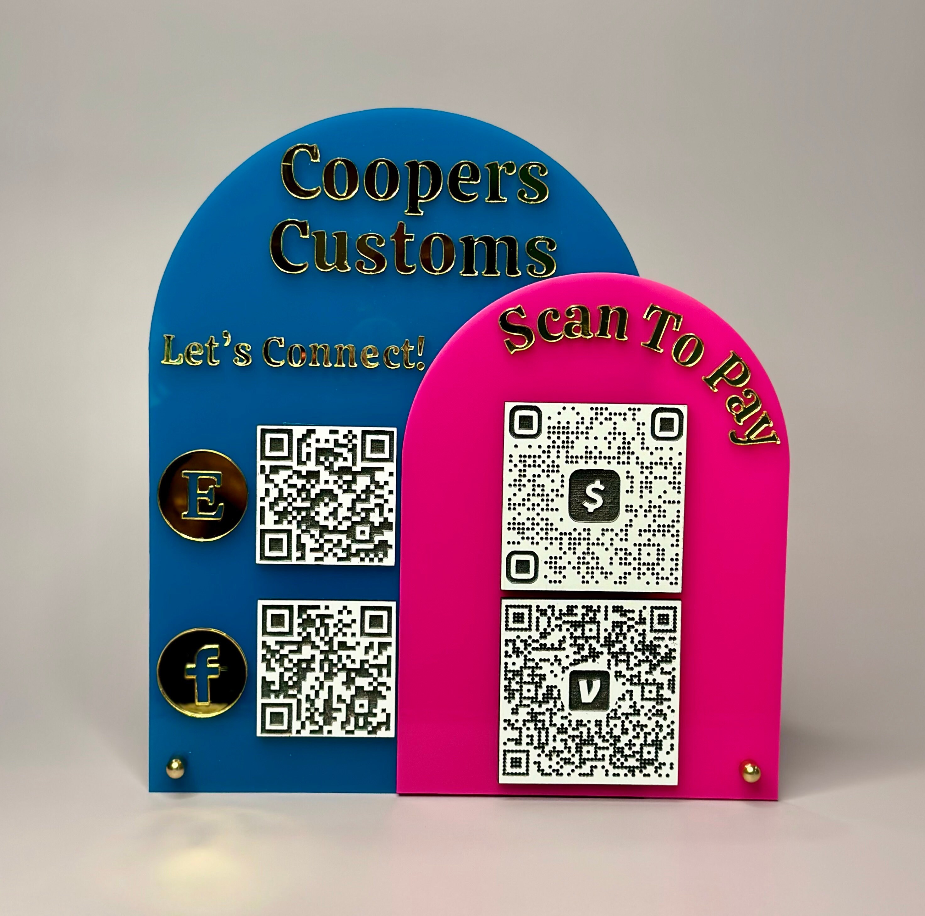 Scan to Pay Sign | Let’s Connect | Vendor Events | Small Business Signs ...