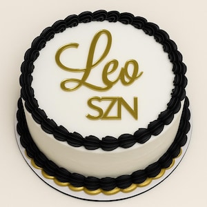 Zodiac SZN Season Acrylic Cake Charms | Horoscope Cakes | Birthday Cake Charms and Toppers | Zodiac Season Szn Cake Charms | Zodiac Cakes