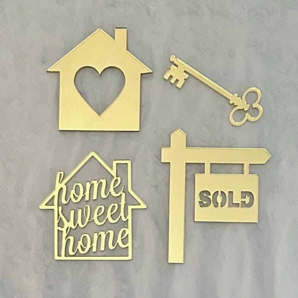 Closing Day Cupcake Toppers | House Sold Party Decor | Realtor Celebration Dessert Picks | New Home Cupcake Decorations | Housewarming Treat
