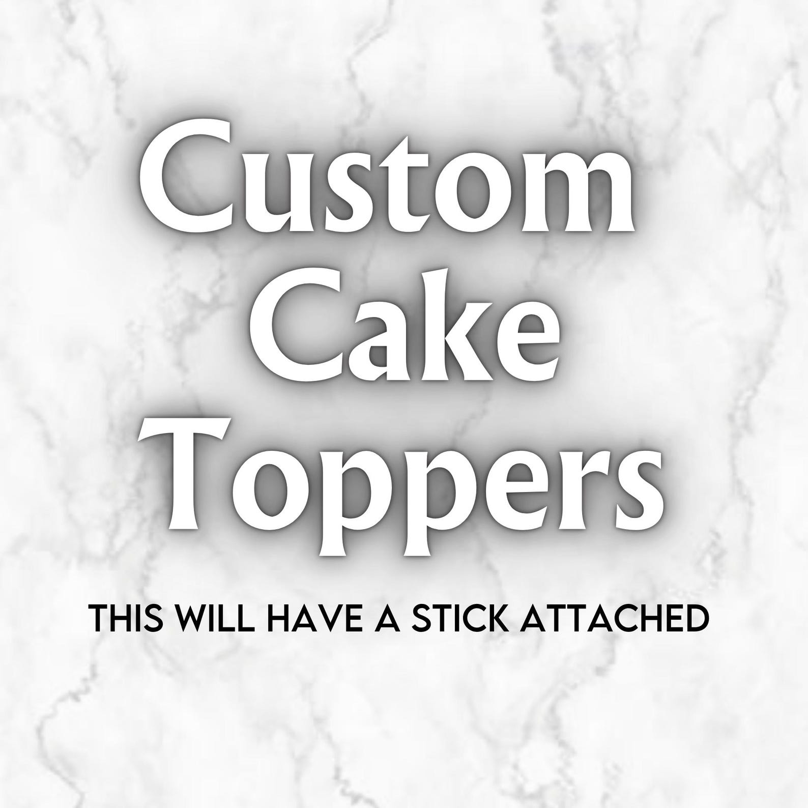 Custom Topper Insert Custom Cake Toppers | Custom Toppers | Cake Themes | Cake Decor | Name ...