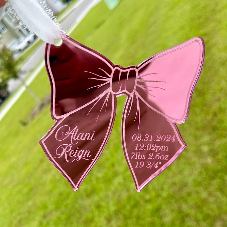 Newborn Girl Christmas Ornament Baby Keepsake Babys First Christmas