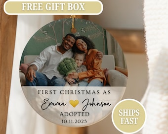 Adoption Photo Ornament Adoption Gifts for Family Adoption Day New Parent Gift Adoption Announcement Adopted Ornament for New Parents 2025
