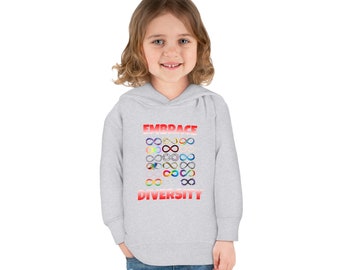 Embrace Diversity Infinity Toddler Hoodie - Inclusive Apparel