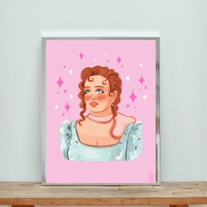 Bridgerton Penelope Featherington Original Art Print - Digital Download