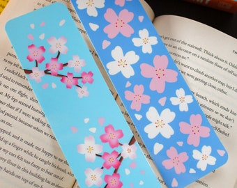 Spring Sakura Laminated Bookmark, Cute Bookmark, Kawaii Bookmark Mothers Day Gift