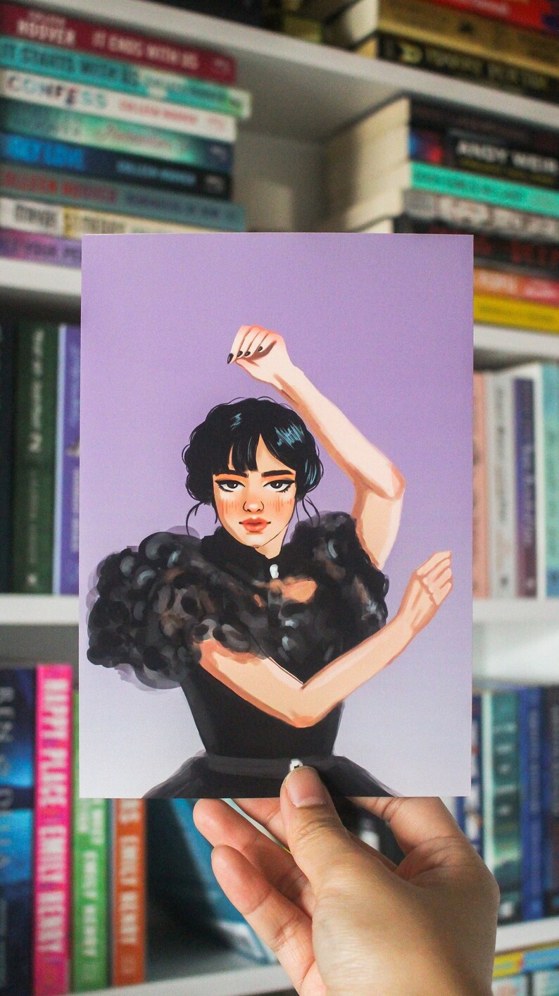 Wednesday Addams Fan Art Original Print - Etsy