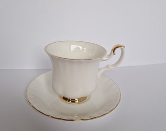 Royal Albert, tazza da caffè con piattino, Сollectie Val D'or, porcellana rara vintage