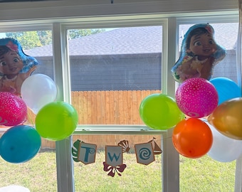 Moana themed Age Banner