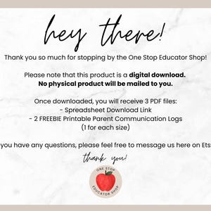 Digital Parent Communication Log for Teacher, Google Sheets Bookkeeping Template, Parent Call Log Spreadsheet Template, Planner for Teacher image 14