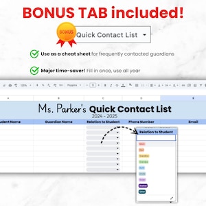 Digital Student Behavior Tracker for Teacher, Google Sheets Bookkeeping ...