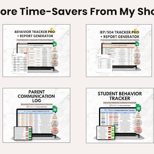 Student IEP/504 Accommodation Tracker Spreadsheet for Teacher | Google Sheets IEP Caseload Organization | Special Education Planner Template image 11