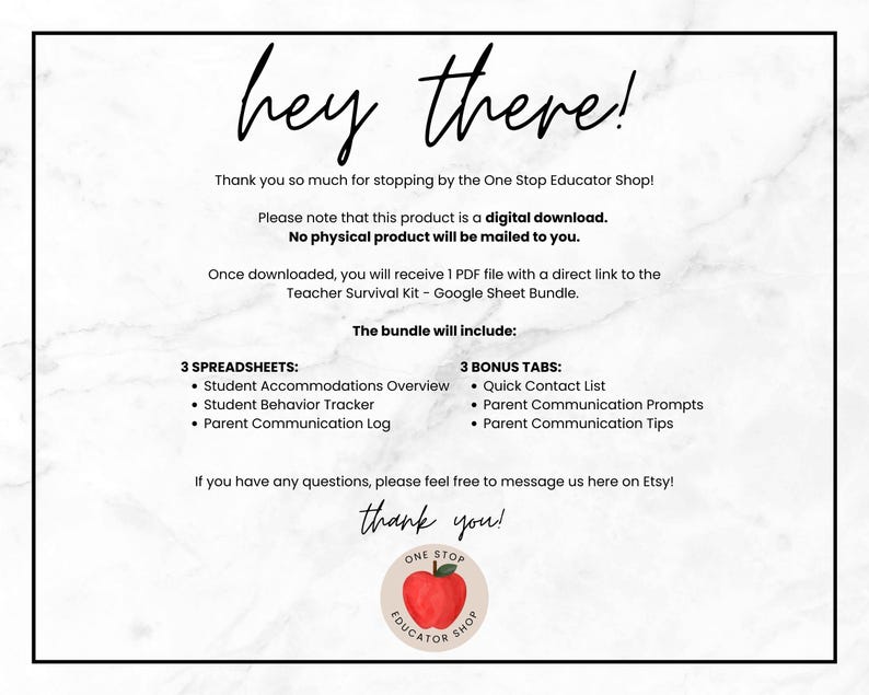 Teacher Google Sheets Spreadsheet Bundle | IEP/504 Accommodations ...