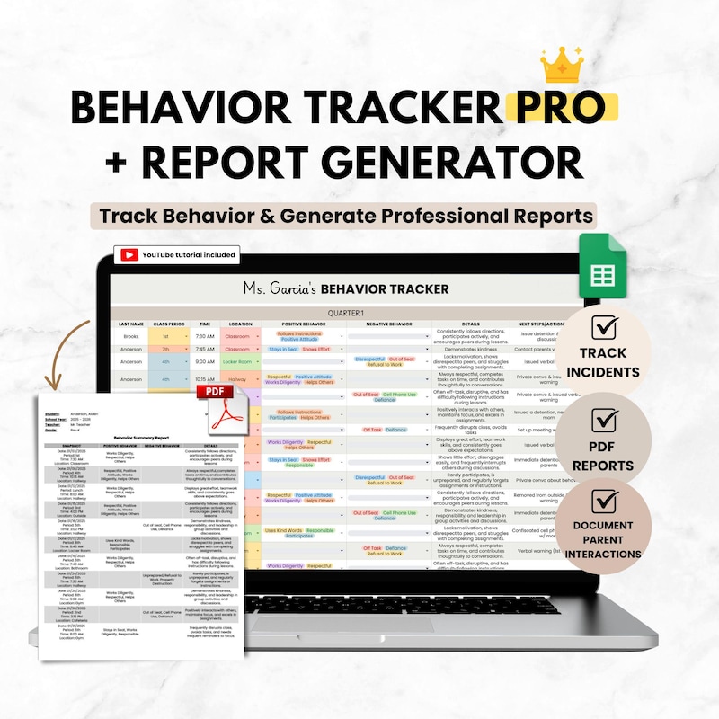 Behavior Data Excel - Etsy